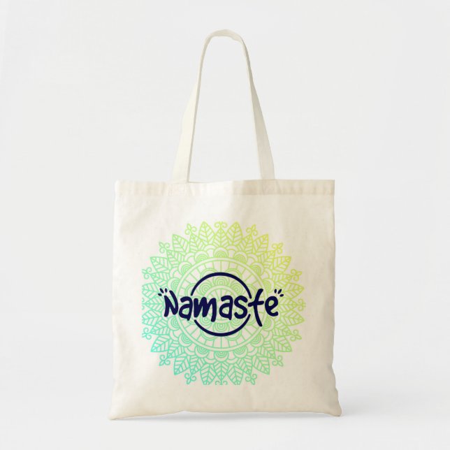 Bolso De Tela Tote Presupuestario de Namaste (Frente)