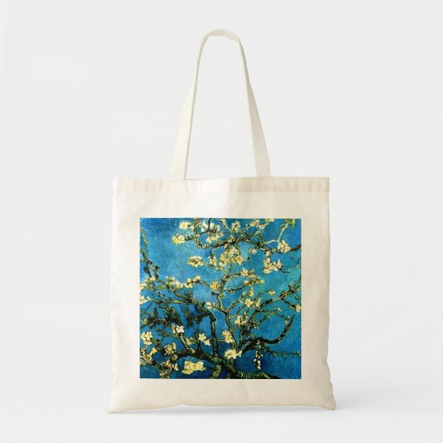Bolso De Tela Tote presupuestario VanGogh Apple Florece (Frente)