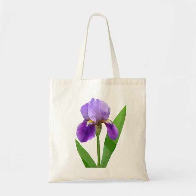 Bolso De Tela Tote púrpura del iris (Frente)