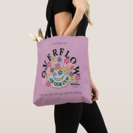 Bolso De Tela Tote púrpura SOBREFLUJO - Adiela Akoo