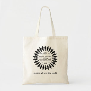 Bolso De Tela tote que hace punto