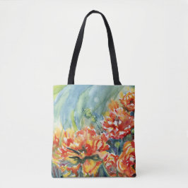 Bolso De Tela Tote Ranunculus Shoulder