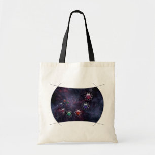 Bolso De Tela Tote Razonador Circular