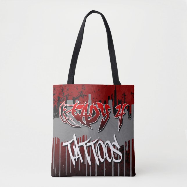 Bolso De Tela Tote Ready 4 Tattoos (Anverso)