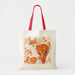 Bolso De Tela Tote reciclable de Fox de otoño