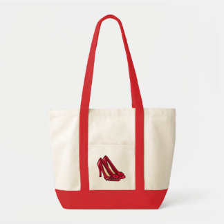 Bolso De Tela Tote Red Heels