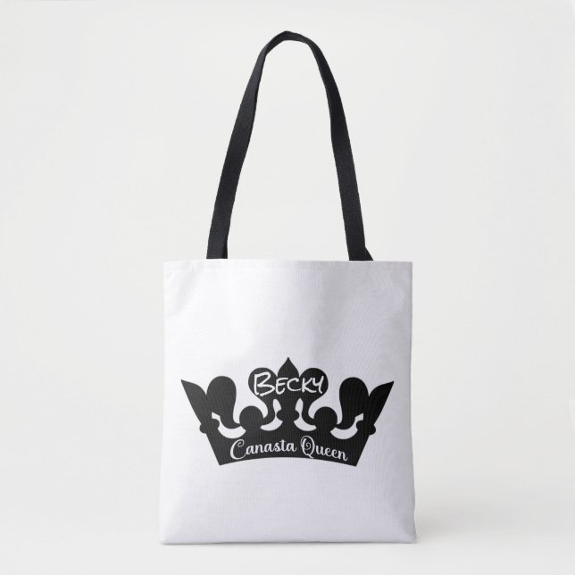 Bolso De Tela Tote Reina Canasta (Anverso)