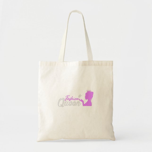 Bolso De Tela Tote Reina de la moda (Frente)