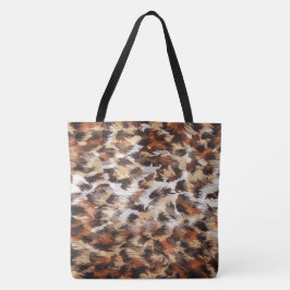 Bolso De Tela Tote Resumen de Brown