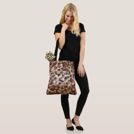 Bolso De Tela Tote Resumen de Brown