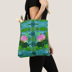Bolso De Tela Tote - Resumen de Lotus Rosa