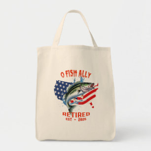 Bolso De Tela Tote retirado de O-FISH-ALLY: aventuras de carrete