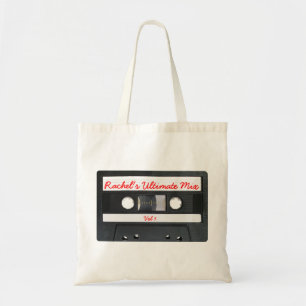Bolso De Tela Tote retro adaptable de la cinta de casete