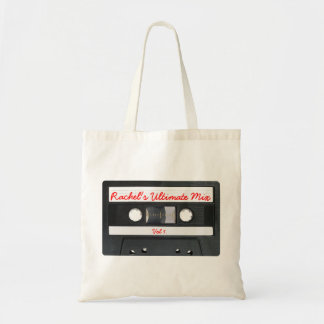 Bolso De Tela Tote retro adaptable de la cinta de casete