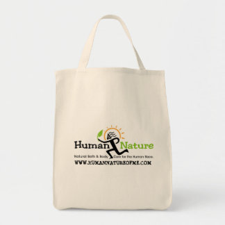 Bolso De Tela Tote reutilizable de la naturaleza humana con el