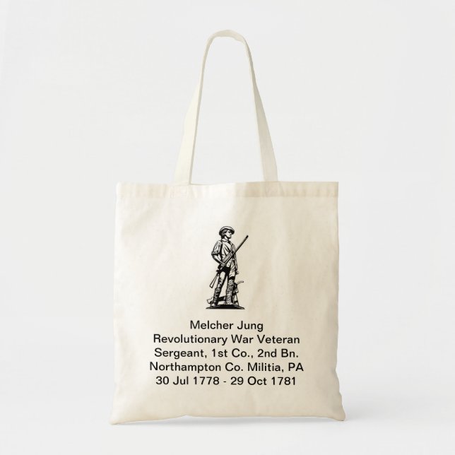 Bolso De Tela Tote revolucionario del veterano de guerra (Frente)