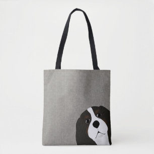 Bolso De Tela Tote Rey Charles Cavalier Allover