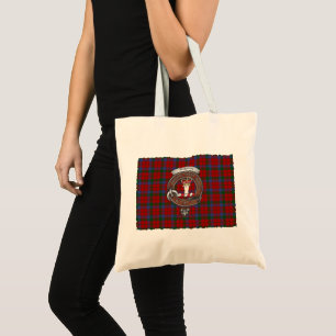 Bolso De Tela Tote Robertson Clan Badge Tartan
