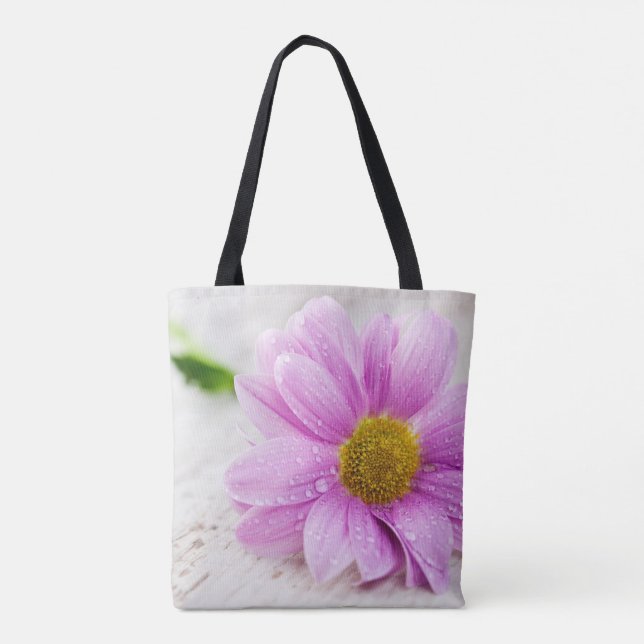 Bolso De Tela Tote Rosa Daisy (Reverso)