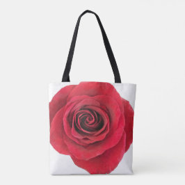 Bolso De Tela Tote Rosa Rojo