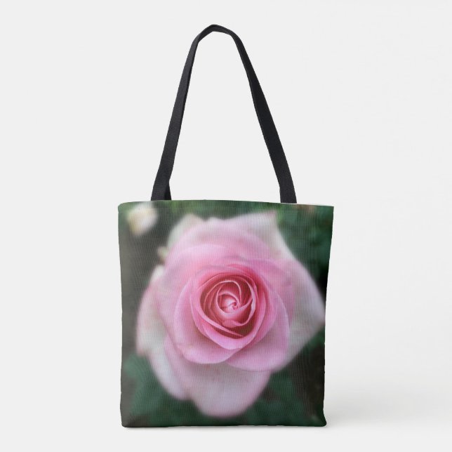 Bolso De Tela Tote Rosa Rosado (Reverso)