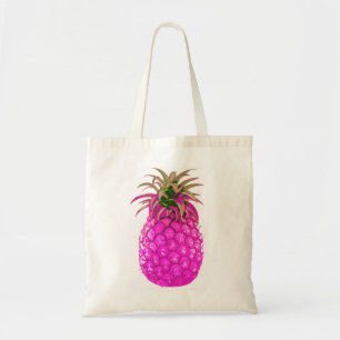 Bolso De Tela Tote rosado con sabor a fruta de la piña