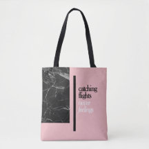 Tote rosado de cogida de los vuelos