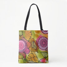 Tote rosado de Swirly