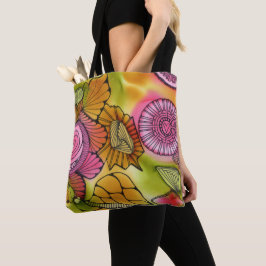 Bolso De Tela Tote rosado de Swirly