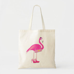 Bolso De Tela Tote rosado del presupuesto del flamenco