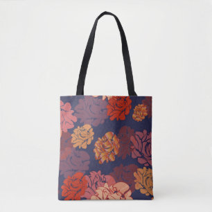Bolso De Tela Tote rosas