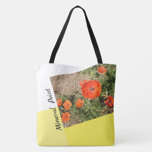 Bolso De Tela Tote Rosas y cachorros