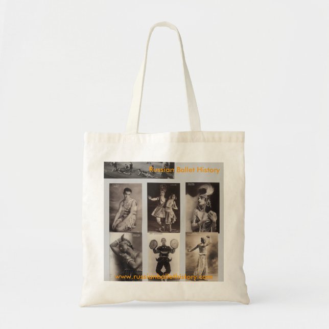 Bolso De Tela Tote ruso de la historia del ballet (Frente)