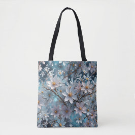 Bolso De Tela Tote Sakura Blossom de escarcha de cristal de invi