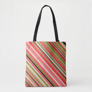Bolso De Tela Tote Sandía-Inspirado del modelo de las rayas