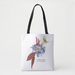 Bolso De Tela Tote Scabiosa