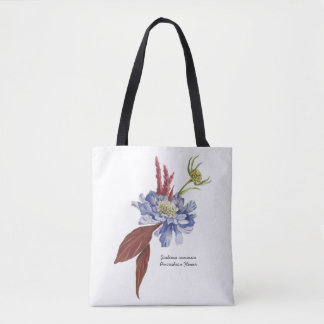 Bolso De Tela Tote Scabiosa
