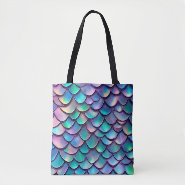 Bolso De Tela Tote Scales de Sirena (Anverso)