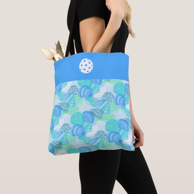 Bolso De Tela Tote Seashells (Detalle)
