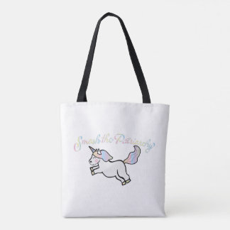 Bolso De Tela Tote sensacional del unicornio del arco iris del