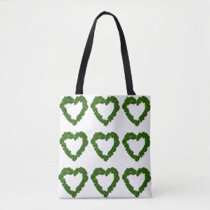 Bolso De Tela Tote Shamrock Hearts