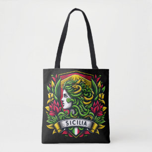 Bolso De Tela Tote Sicilia Sicilia