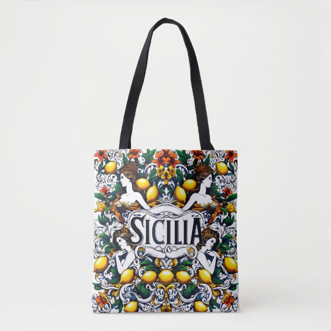 Bolso De Tela Tote Sicilia Sicilia (Anverso)