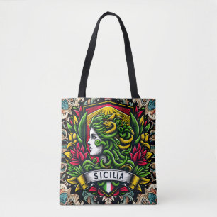 Bolso De Tela Tote Sicilia Sicilia