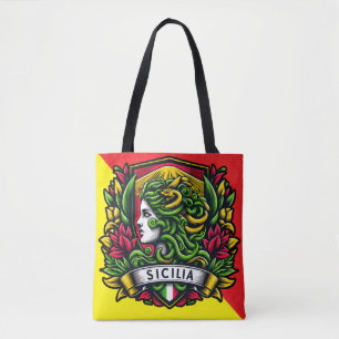 Bolso De Tela Tote Sicilia Sicilia