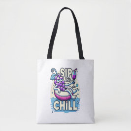 Bolso De Tela Tote Sip Y Chill