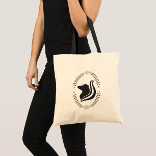 Bolso De Tela Tote Skunk Cameo Silhouette (Flora)