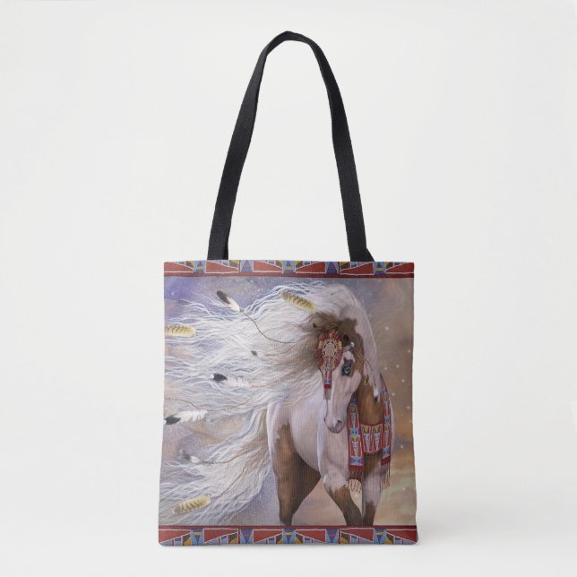 Bolso De Tela Tote Sky pintado (Anverso)