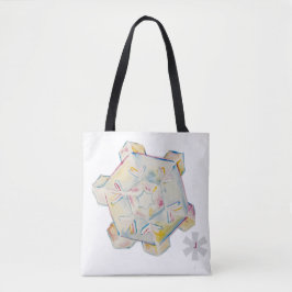 Bolso De Tela Tote Snowflake