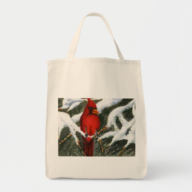 Bolso De Tela Tote Snowscape (Frente)